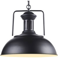 Piastra Pendelleuchte, Moderne Hänge- und Deckenleuchte, Pendelleuchte in Schwarz für Esszimmer, Wohnzimmer oder Küche - Teamson Home von TEAMSON HOME