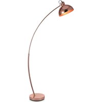 Teamson Home - Stehleuchte Stehlampe Standleuchte led Arco Gold VN-L00025-EU - Rotgold/Rotgold von TEAMSON HOME