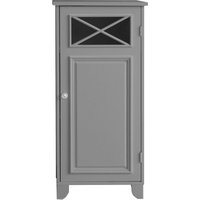 Teamson Home - Badezimmer Dawson Bodenschrank Mit Einer Tür Grau EHF-6834G - Grau von TEAMSON HOME