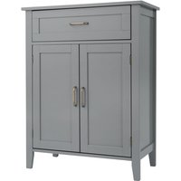 Teamson Home - Mercer Holz Badezimmermöbel Boden Aufbewahrungsschrank Schublade & Verstellbare Regale Grau EHF-F0018 Teamson Home - Mercer Holz Badezimmermöbel Boden Aufbewahrungsschrank Schublade & Verstellbare Regale Grau EHF-F0018 von TEAMSON HOME