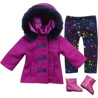 Teamson Kids - Sophias by 3 -teils Peacoat, Leggings und Stiefel für 18 '' Dolls, Magenta Teamson Kids - Sophias by 3 -teils Peacoat, Leggings und Stiefel für 18 '' Dolls, Magenta von TEAMSON KIDS