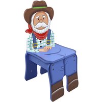 Teamson Kids - Fantasy Fields (Klein-)Kinder Kids Farmer-Holzstuhl (kein Tisch) TD-11324A2-F - Blau von TEAMSON KIDS