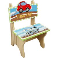 Fantasy Fields Kinder Transportation Kids Holz-Time-Out-Stuhl Jungen W-9942A - Mehrfarbig von TEAMSON KIDS