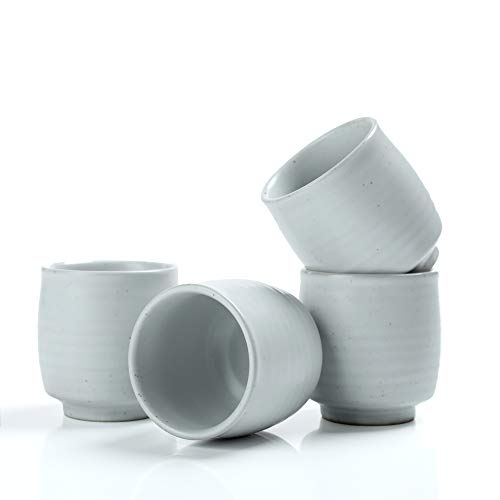 TEANAGOO TC07, Keramik China Teetasse Für TP07, 175 ml, Ruware, Weiß, 4 Stück/Box von TEANAGOO