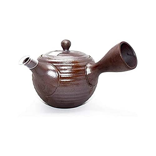 Japanische Tokoname Keramik Teekanne dunkel Braun 270 ml von TEASOUL