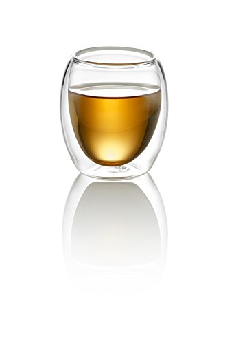 TEASOUL GLASSBECHER DOPPELSCHICH 80 ml, Glas, Mehrfarbig von TEASOUL