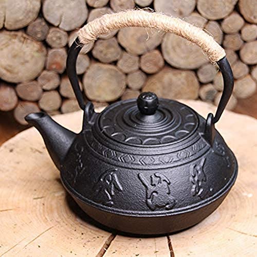 TEASOUL Schwarzen Gusseisen 500 ml ist eine robuste Teekanne, die Wärme für eine Lange Zeit bewahrt infundiert, perfekt für die Infusion von Puer, roter Tee und Oolong geröstet, None von TEA SOUL