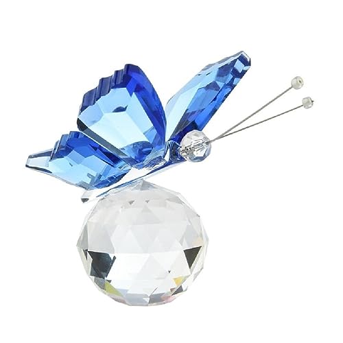 Kristall Schmetterling Figuren Sammlerstücke Kunst Glas Tischdekoration Briefbeschwerer Souvenir Weihnachten Ornament Geschenk Kristall Tier Figuren von TEBI