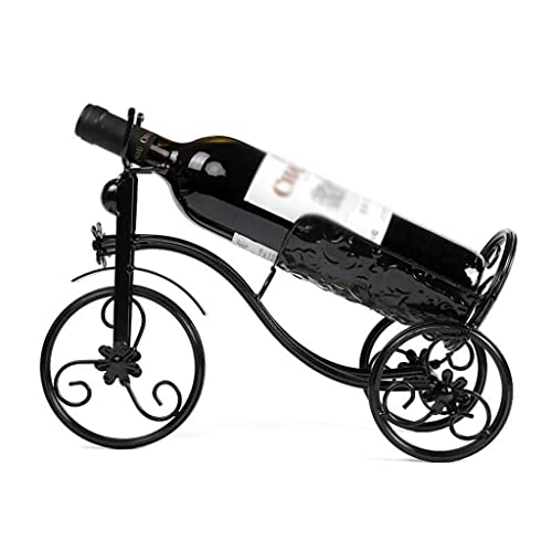 TEBI Weinhalter in Fahrradform, Vintage-Stil, Schmiedeeisen, Dreirad, Fahrrad, Weinflaschenregal, Arbeitsplatte von TEBI