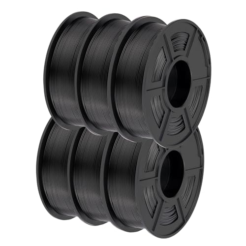 High Speed Matte Filament PLA 1.75mm +/- 0.03mm, High Speed Filament PLA, Rapid PLA Filament, 3D printing filament, 50-600mm/s Hyper Speed PLA filament, 1KG*6 von TECBEARS