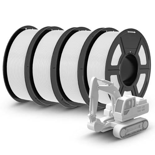 TECBEARS PLA+ Filament 1,75 mm Bundle Weiß 4KG, Verstärkt Zähigkeit PLA Plus 3D Drucker Filament, 0-300mm/s Druckgeschwindigkeit, 4 Spulen, 1kg pro Spule, Maßgenauigkeit +/- 0,02 mm TECBEARS PLA+ Filament 1,75 mm Bundle Weiß 4KG, Verstärkt Zähigkeit PLA Plus 3D Drucker Filament, 0-300mm/s Druckgeschwindigkeit, 4 Spulen, 1kg pro Spule, Maßgenauigkeit +/- 0,02 mm von TECBEARS