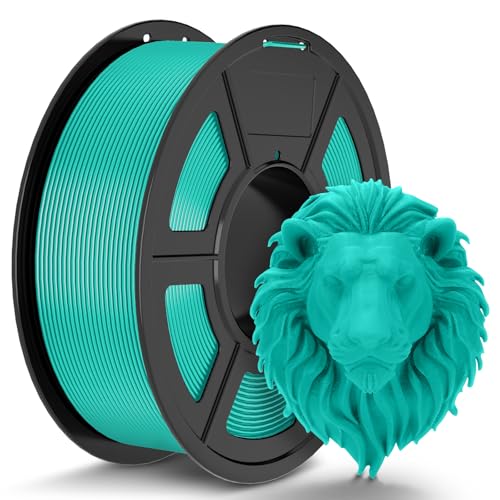 TECBEARS PLA Filament 1.75mm Mintgrün, 1kg 3D Drucker Filament PLA, Filament 3d Druckmaterialien, Vakuumverpackung, Maßgenauigkeit +/- 0,02 mm, 1kg Spule (2,2lbs) PLA für Intelligentes Drucken von TECBEARS