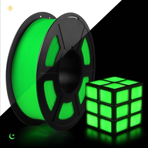 TECBEARS Glow in the Dark Filament PLA 1.75mm, PLA Leuchtet Filament Grün, Maßgenauigkeit +/- 0.02mm, 1kg Spule Filament PLA für 3D Drucker, Leuchtendes Grün TECBEARS Glow in the Dark Filament PLA 1.75mm, PLA Leuchtet Filament Grün, Maßgenauigkeit +/- 0.02mm, 1kg Spule Filament PLA für 3D Drucker, Leuchtendes Grün von TECBEARS