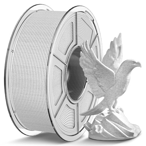 TECBEARS PLA Marmor Filament 1.75mm, High Speed PLA Marble 3D Drucker Filament PLA Oberfläche für 0-600 mm/s Hochgeschwindigkeitsdruck, 1kg Spule Rock PLA 3D Druck Filament, Marmor von TECBEARS