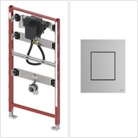 Tece Gmbh - TECEprofil Urinal Vorwandelement mit tece Spüler U2 & Betätigungsplatte, chrom matt von TECE GMBH