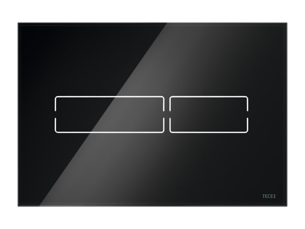 TECElux Mini Betätigungsplatte aus Glas, elektronische berührungslose Auslösung, 924096, Farbe: Schwarz von TECE GmbH