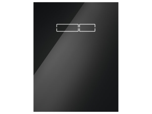 TECElux-Betätigungsplatte mit elektronischer sen-Touch Betätigung, Ausführung: Glas schwarz von TECE GmbH
