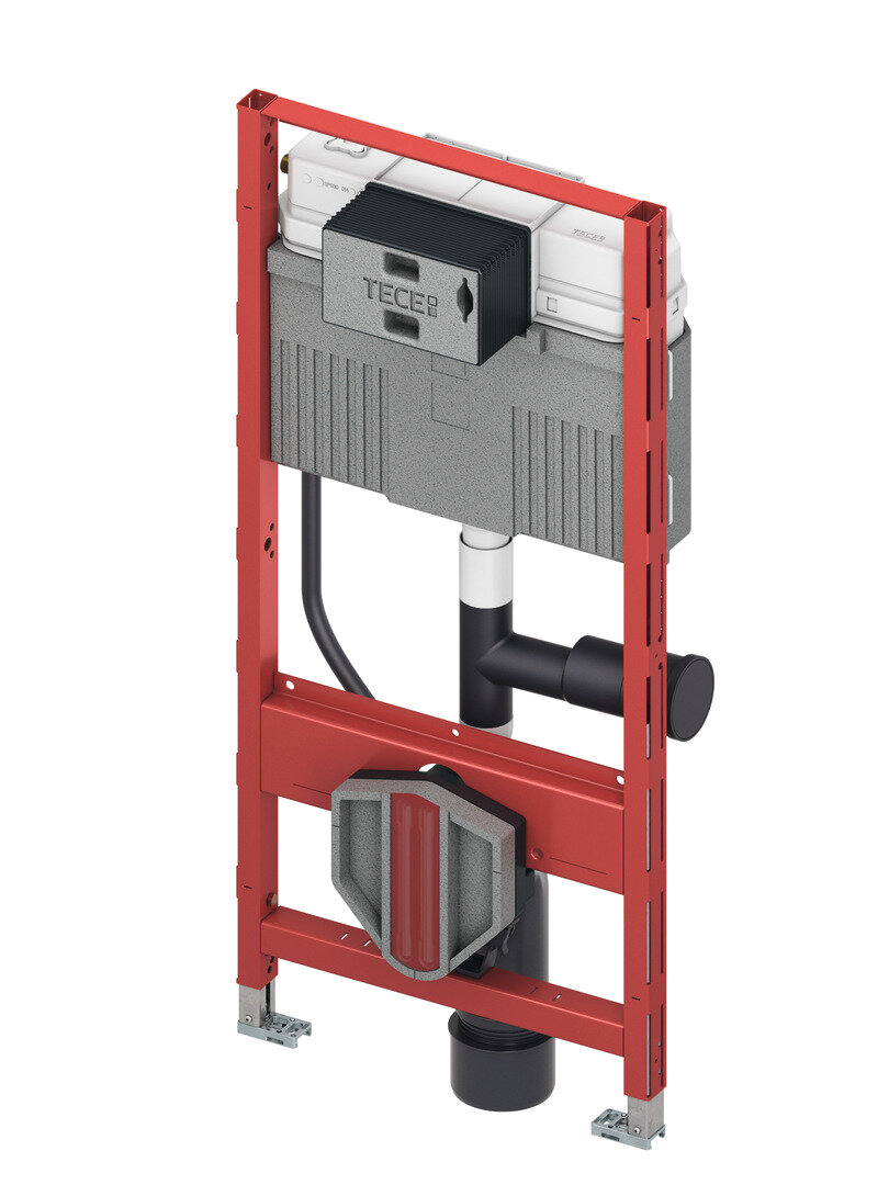 TECEprofil WC-Modul mit Uni-Spülkasten, Anschluss für Geruchsabsaugung, Bauhöhe 1120 mm, 9300303 von TECE GmbH