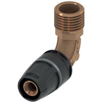 Tece - logo-Push Winkelübergangsnippel Dimension 16mm x r 1/2', Rotguss/Siliziumbronze von TECE
