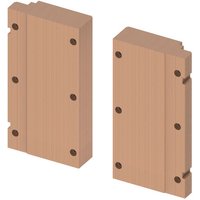 Tece - profil Holzplattenset zur Aufnahme von Stützklappgriffen von TECE