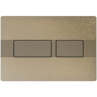 Tece - solid WC-Betätigungsplatte, Nickel gebüstet mit Linienstrukur 9240437 von TECE