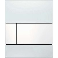 Tece - square - Urinal-Betätigungsplatte, Glas weiß/weiß 9242800 von TECE