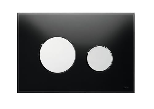 TECE 1 x Teceloop-Blende WC-Platte Nr. 9240678 Glas kaffeebraun, Weiß/Edelstahl von TECE