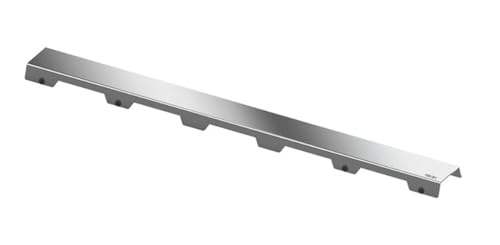 TECE 1 x drainline Designrost basic (Nennlänge: 100 cm poliert Edelstahl Prüflast ca. 300kg), Silber von TECE