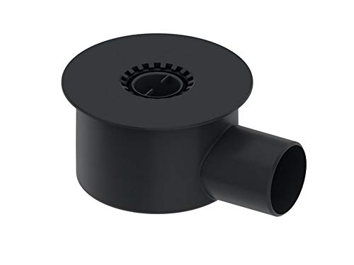 TECE 650002 drainline Ablauf"Max" (360° drehbar; Montage am Rinnenkörper; Membran) schwarz von TECE