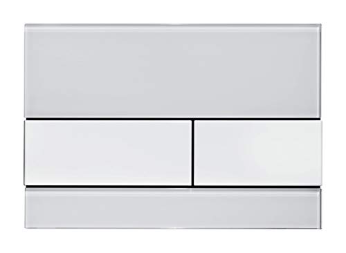 TECEsquare Betätigungsplatte, weiß/Edelstahl - 9240801 von TECE