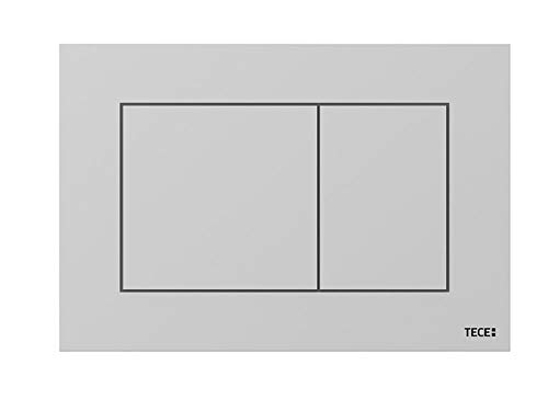 TECE Now Betätigungsplatte für WC (Chrom matt, Zweimengentechnik, bedienbar von Oben und vorne) 9240402, grau von TECE