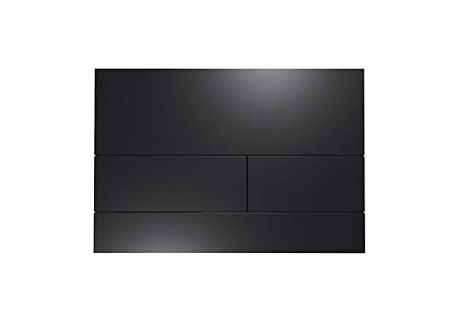 TECE Square II Betätigungsplatte für WC (Farbe schwarz matt, Zweimengentechnik, bedienbar von Oben und vorne) 9240833 von TECE