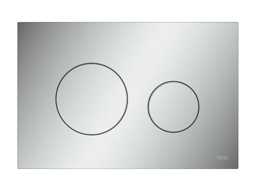 TECE WC-Betätigungsplatte TECEloop, Kunststoff, für Zweimengentechnik, 92409, Farbe: Chrom Matt von TECE