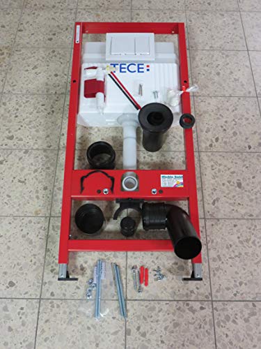 TECE WC-Set TECEbase Unterputz-Spülkasten Zweimengen Betätigungsplatte in weiß von TECE
