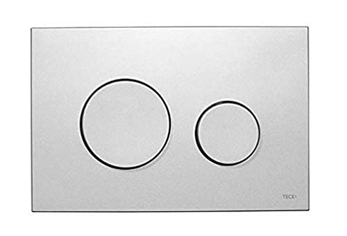 TECE loop Betätigungsplatte für WC (Kunststoff Chrom matt, Zweimengentechnik, bedienbar von oben und vorne) 9240625 von TECE