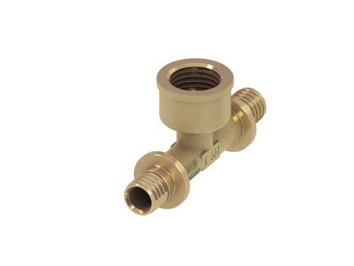 TECEflex T-Stück IG, Standard Messing, 7695, Ausführung: 16 x Innengewinde (RP) 1/2" x 16 von TECE