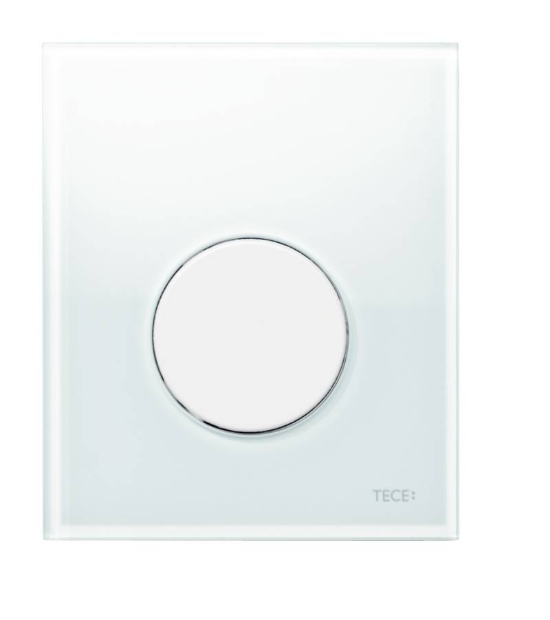 TECEloop Urinal Betätigungsplatte Glas inklusive Kartusche, 9242650 von TECE