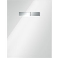 Tece lux Betätigungsglasplatte manuell Glas weiß glänzend,Tasten Chrom glänzend von TECE GMBH
