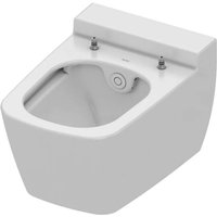 Tece TECEone - Wand-WC mit Bidetfunktion, für Kaltwasser, Rimless, weiß 9700201 von TECE