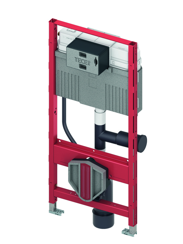 TECEprofil WC-Modul mit Uni-Spülkasten, Anschluss für Geruchsabsaugung, Bauhöhe 1120 mm, 9300303 von TECE