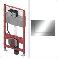 TECEprofil WC Vorwandelement mit Uni-Spülkasten & Betätigungsplatte, chrom TECEprofil WC Vorwandelement mit Uni-Spülkasten & Betätigungsplatte, chrom von TECE