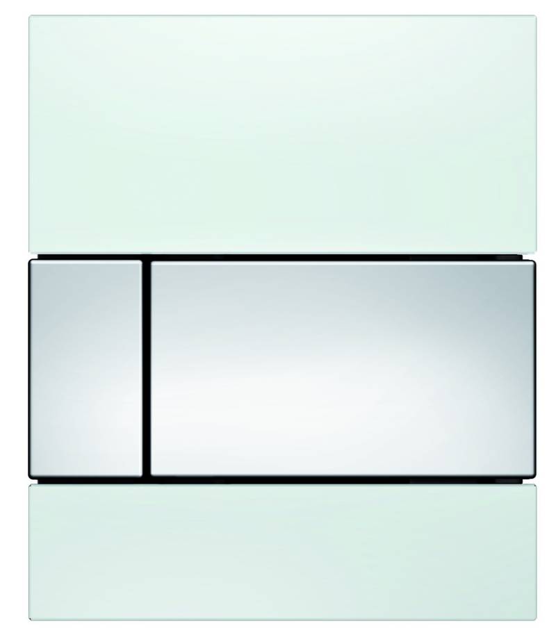 TECEsquare Urinal-Betätigungsplatte, Glas, inklusive Kartusche, 9242802 von TECE