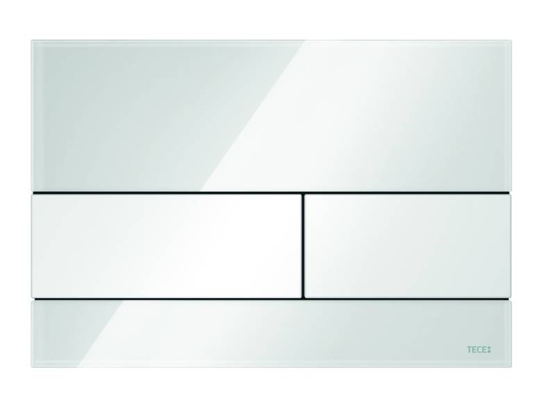 TECEsquare WC-Betätigungsplatte Glas für Zweimengentechnik, 9240800 von TECE