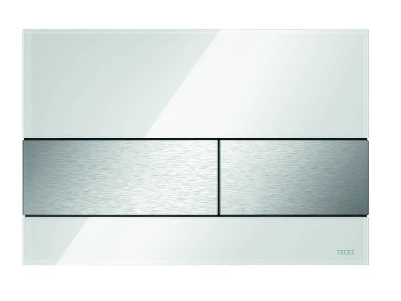 TECEsquare WC-Betätigungsplatte Glas für Zweimengentechnik, 9240801 von TECE