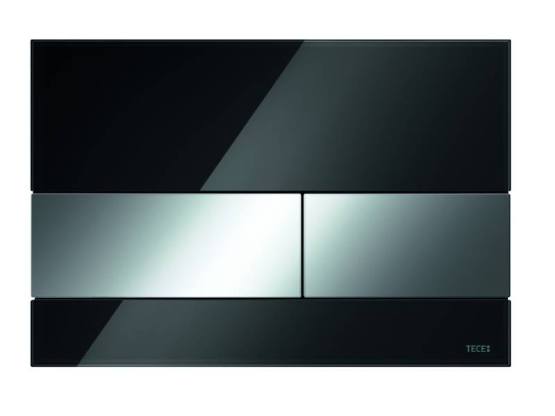 TECEsquare WC-Betätigungsplatte Glas für Zweimengentechnik, 9240807 von TECE