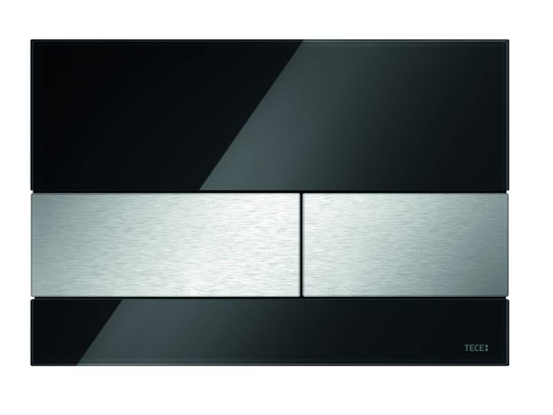 TECEsquare WC-Betätigungsplatte Glas für Zweimengentechnik, 9240806 von TECE