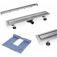 Tece - Duschrinnenset linus 700 mm flach 2 in 1 15103070 von TECE