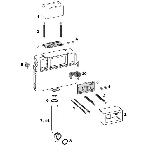 Tece - Spuelkast.Anschlussprofil 9820012 Tece - Spuelkast.Anschlussprofil 9820012 von TECE