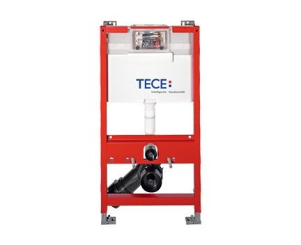 TECE profil WC-Modul mit Uni-Spülkasten (Bauhöhe 98 cm; pulverbeschichtet; geräuscharmes Füllventil) 9300022 von TECE