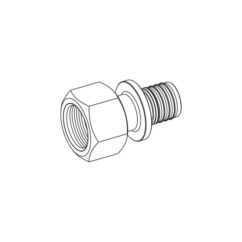 Tece flex Übergangsmuffe Dimension 20mm x Rp 3/4", Standard Messing 765004 von TECE